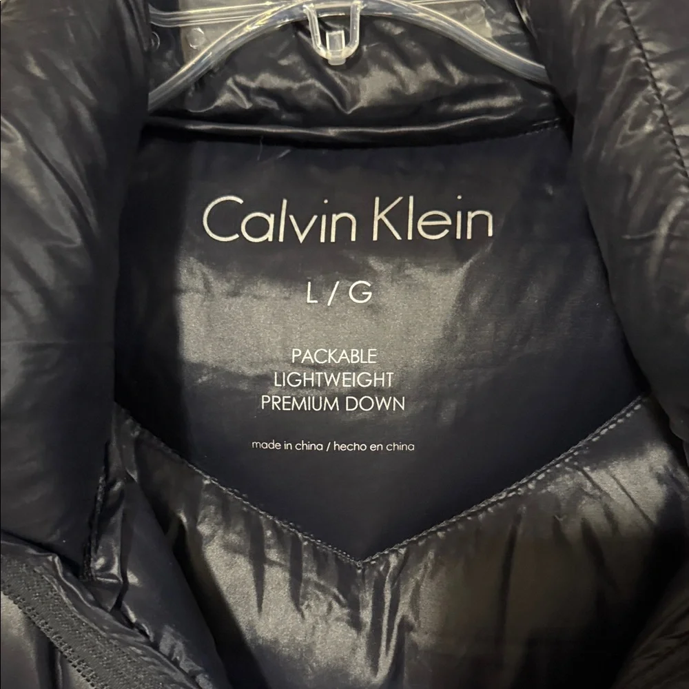 Calvin Klein Women's Dark Blue Puffer Jacket - Picture 2 of 14